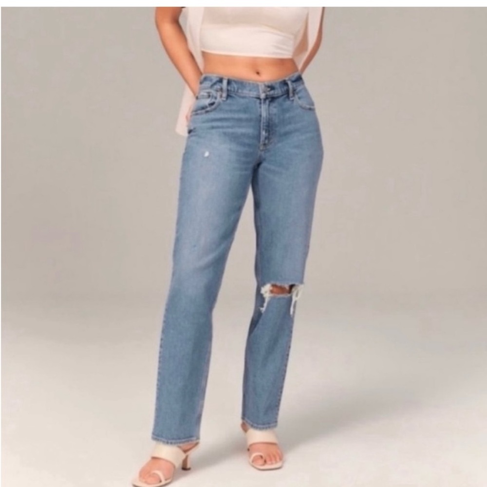 Abercrombie & Fitch the 90s low rise straight jeans size 27/4
